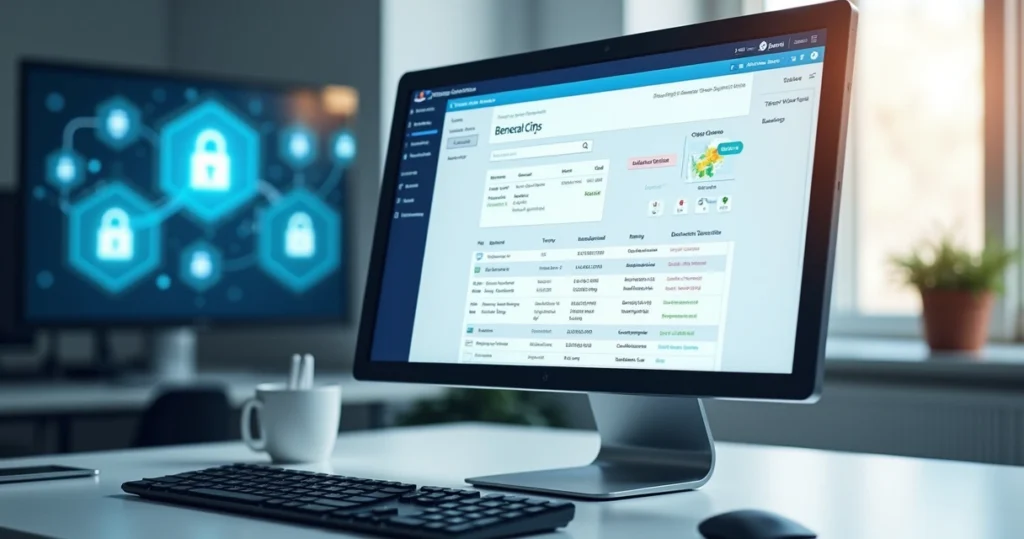 Tela de computador mostrando consulta de benefícios sociais no portal Dataprev com gráficos e menus ativos